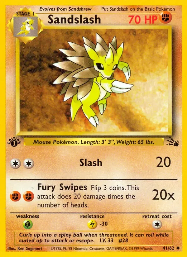 Sandslash, Fossil
