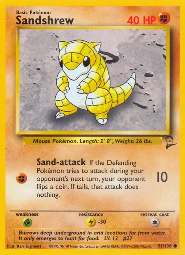 Sandshrew, Base Set 2