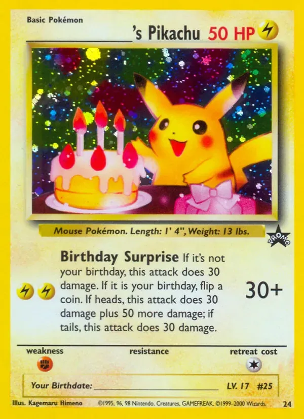 ___________'s Pikachu, Wizards Black Star Promos