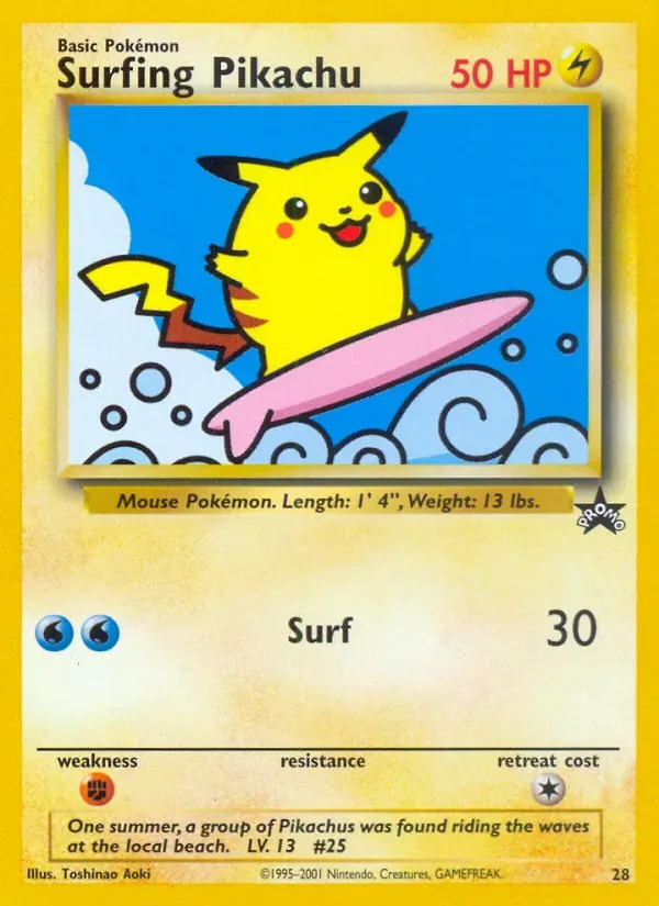 Surfing Pikachu, Wizards Black Star Promos