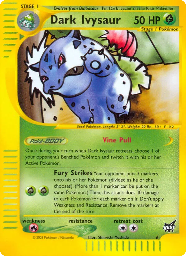 Dark Ivysaur, Best of game