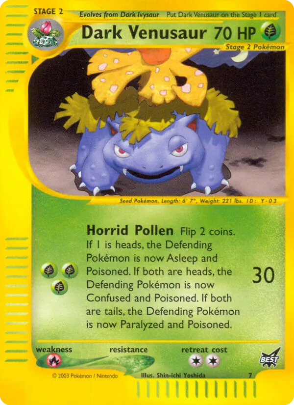 Dark Venusaur, Best of game