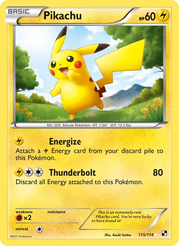 Pikachu, Black & White
