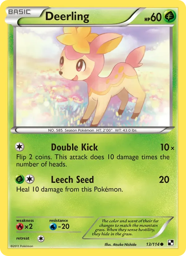 Deerling, Black & White