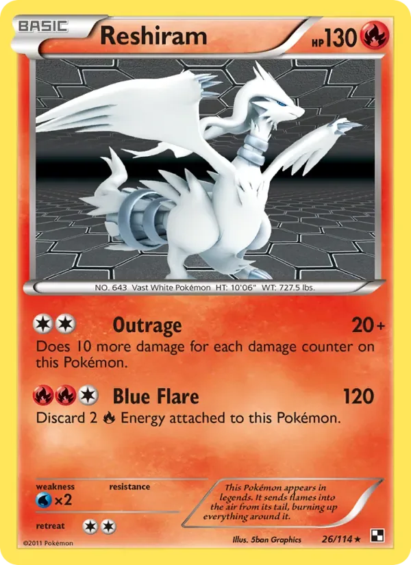 Reshiram, Black & White