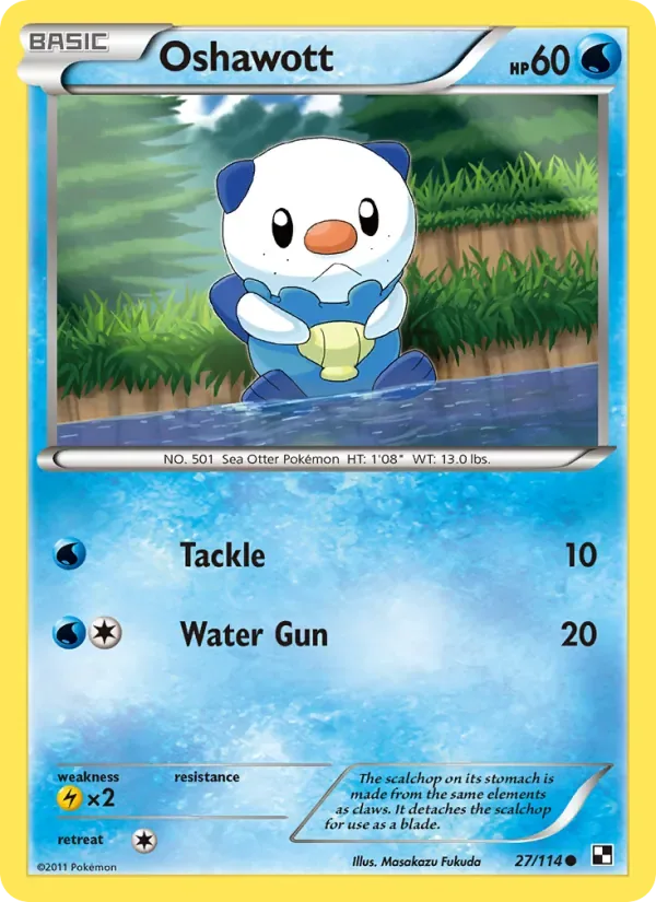 Oshawott, Black & White