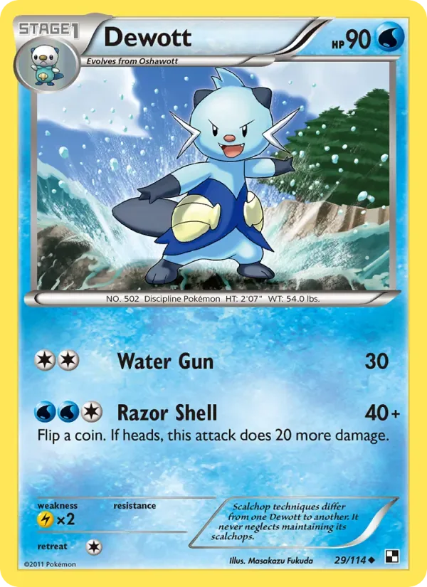 Dewott, Black & White