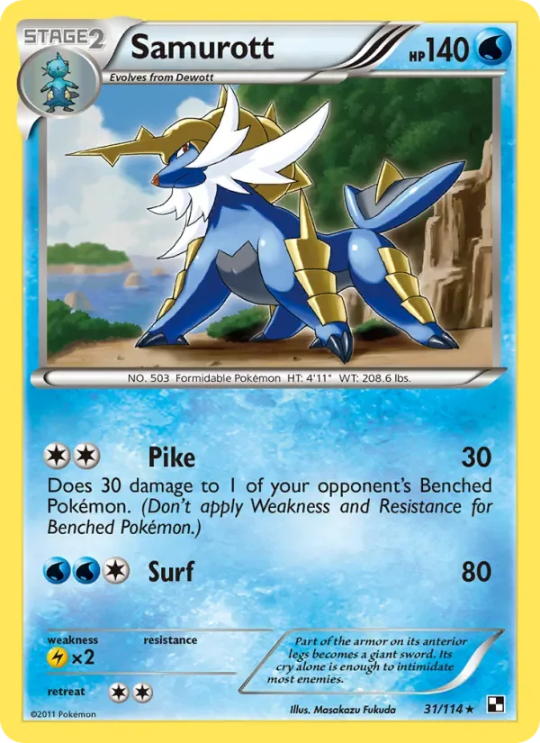 Samurott, Black & White