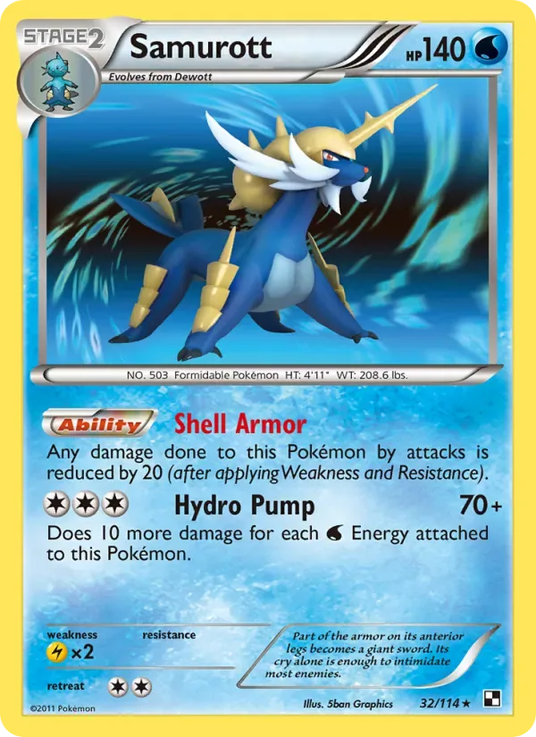 Samurott, Black & White