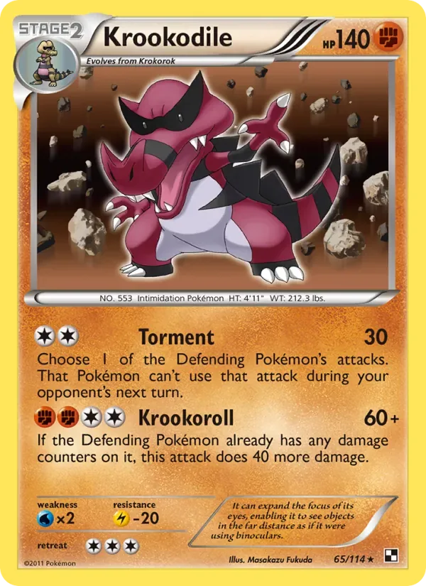 Krookodile, Black & White