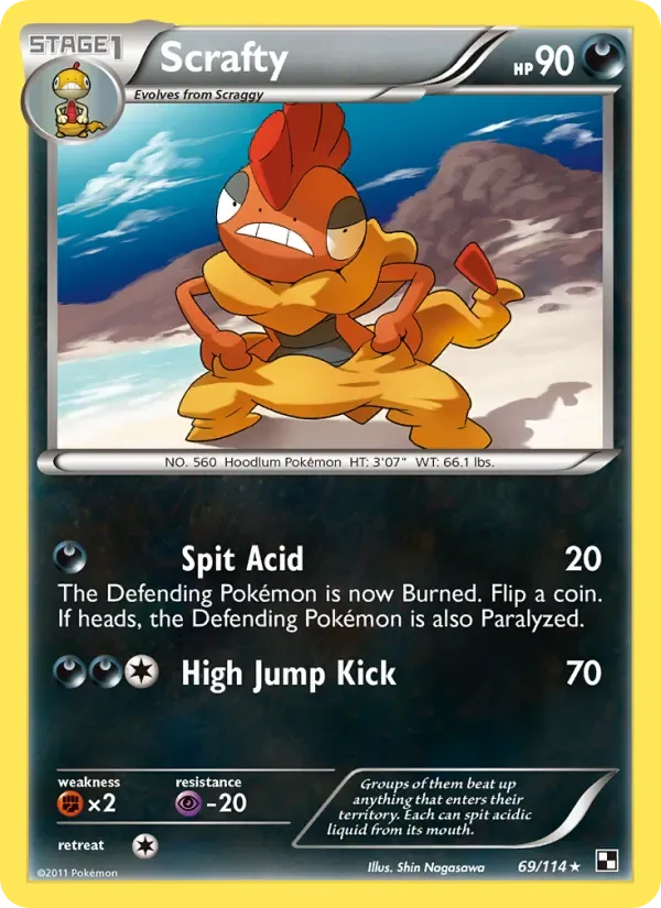 Scrafty, Black & White