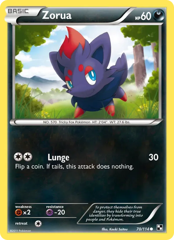 Zorua, Black & White