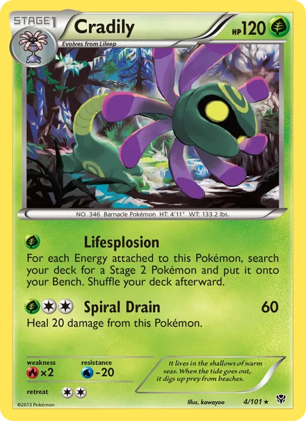 Cradily, Plasma Blast