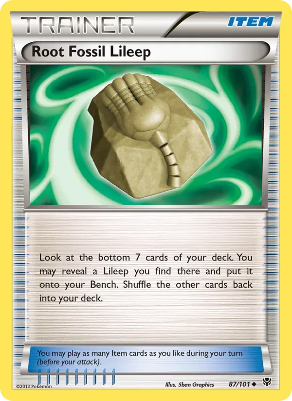 Root Fossil Lileep, Plasma Blast