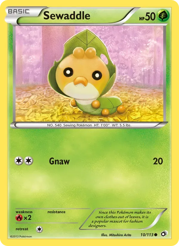 Sewaddle, Legendary Treasures