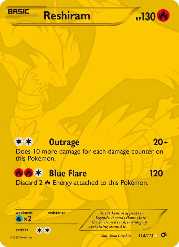 Reshiram, Legendary Treasures