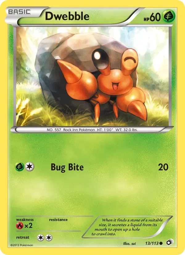 Dwebble, Legendary Treasures