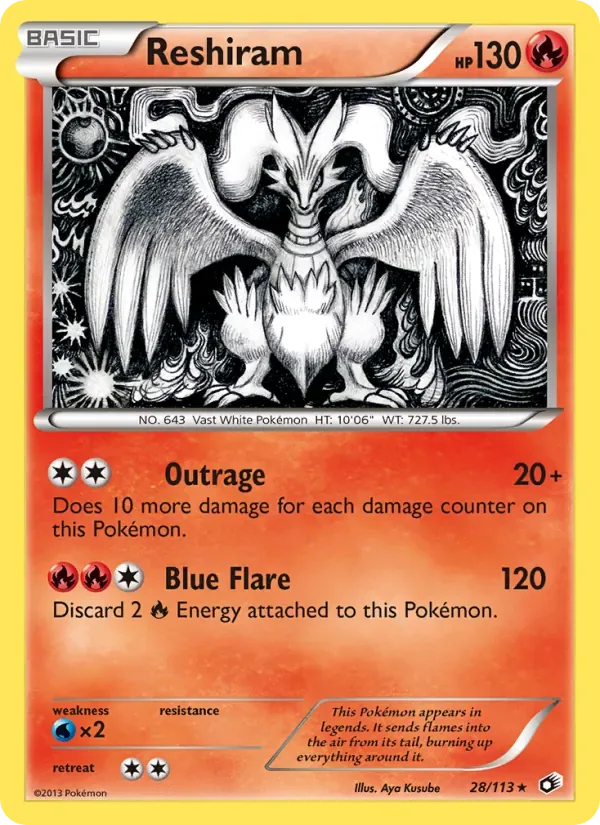 Reshiram, Legendary Treasures