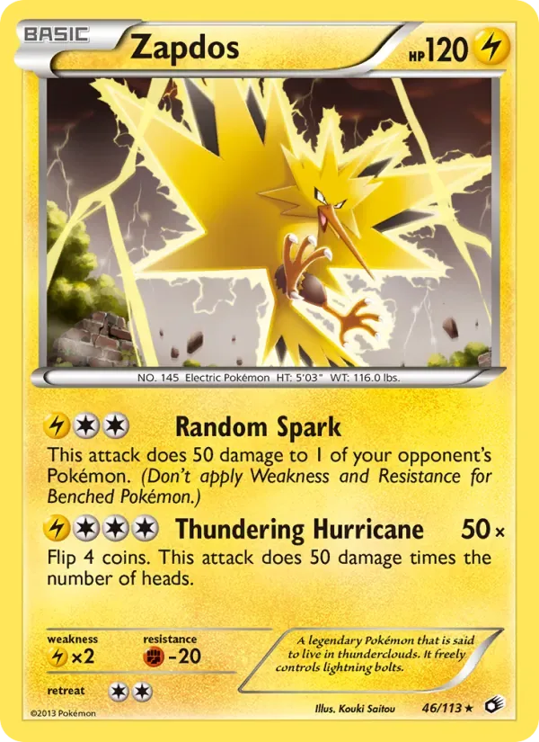 Zapdos, Legendary Treasures