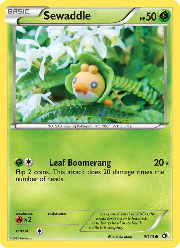 Sewaddle, Legendary Treasures