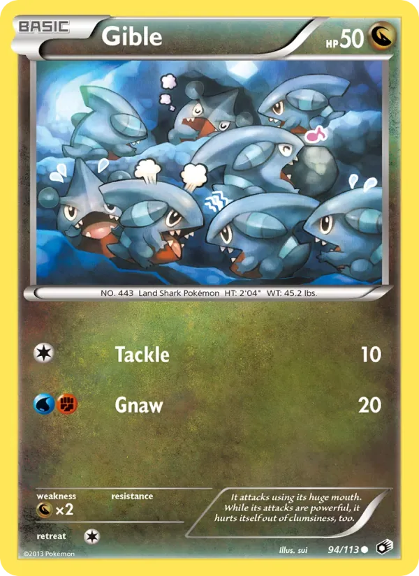 Gible, Legendary Treasures