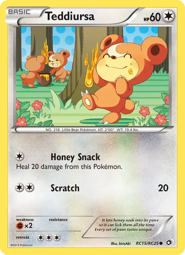Teddiursa, Legendary Treasures