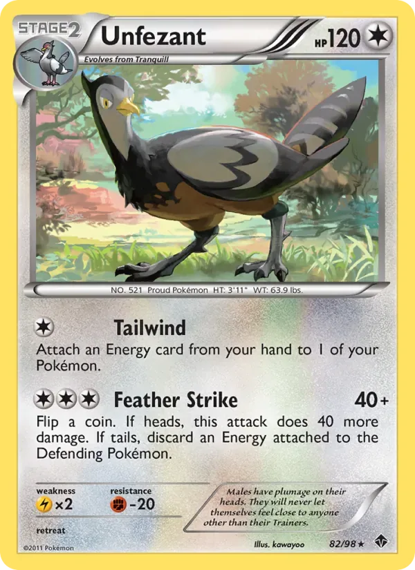 Unfezant, Emerging Powers