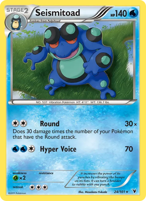 Seismitoad, Noble Victories