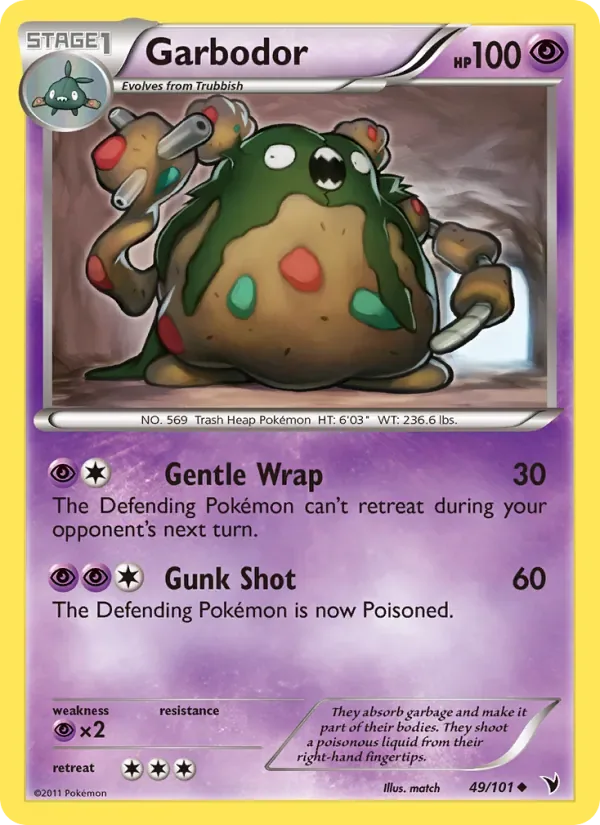 Garbodor, Noble Victories