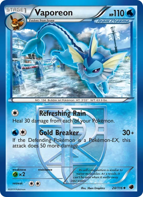 Vaporeon, Plasma Freeze