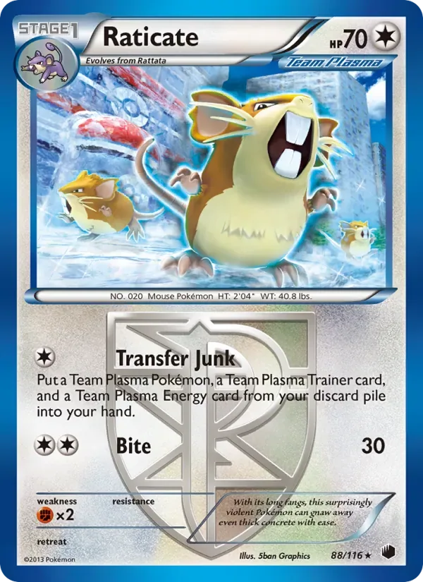 Raticate, Plasma Freeze