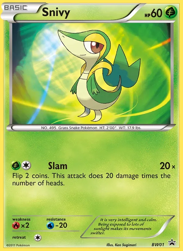 Snivy, BW Black Star Promos