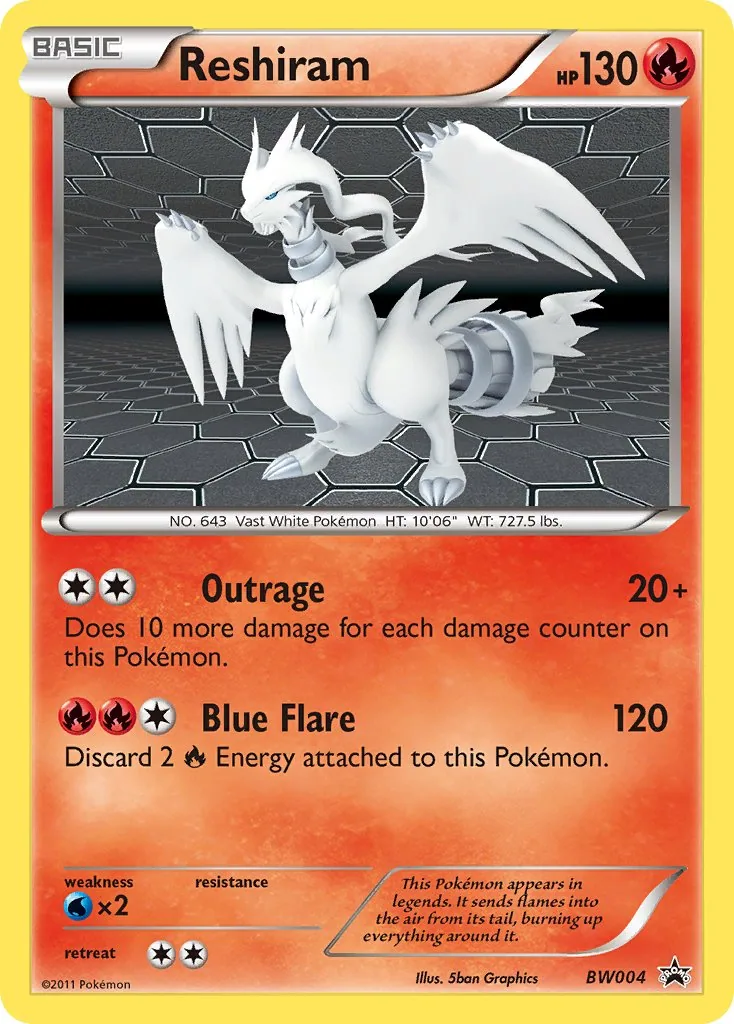 Reshiram, BW Black Star Promos