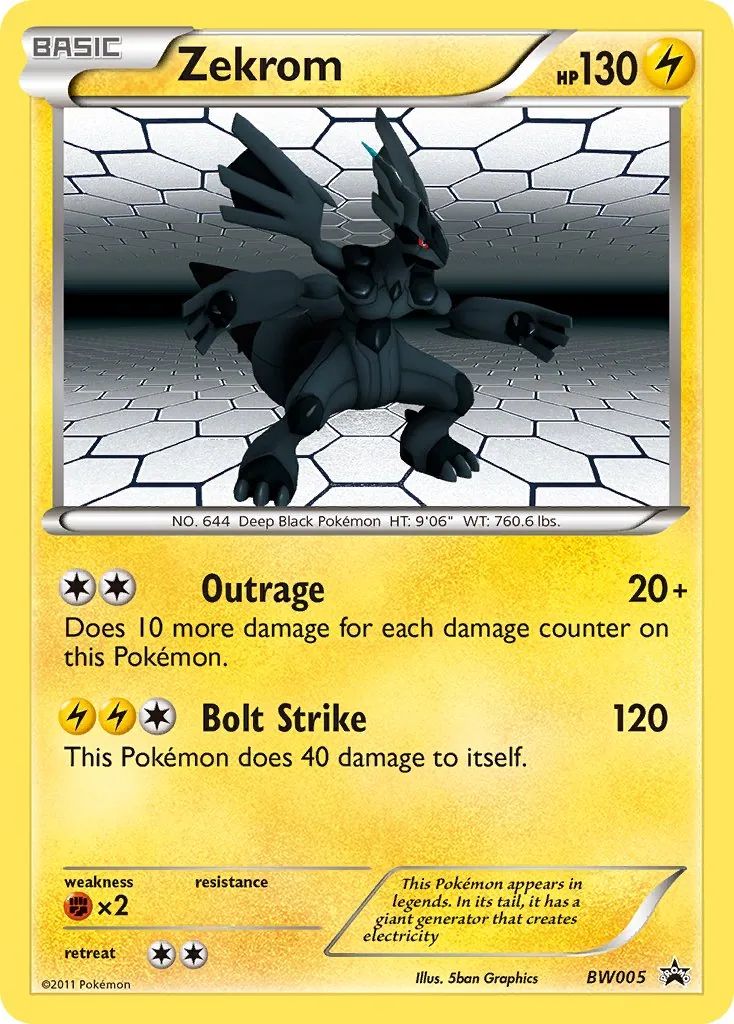Zekrom, BW Black Star Promos