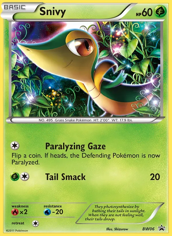 Snivy, BW Black Star Promos