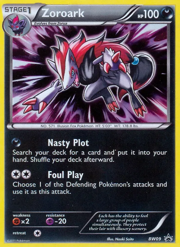 Zoroark, BW Black Star Promos