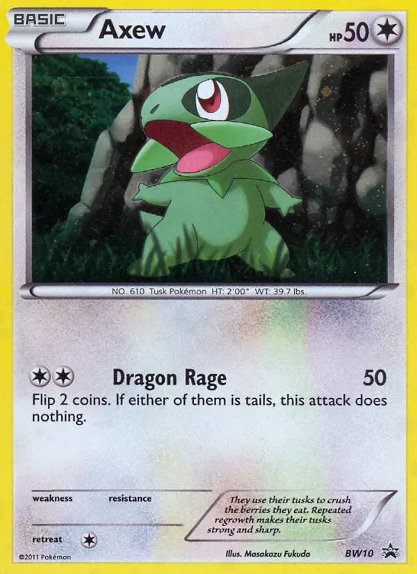 Axew, BW Black Star Promos