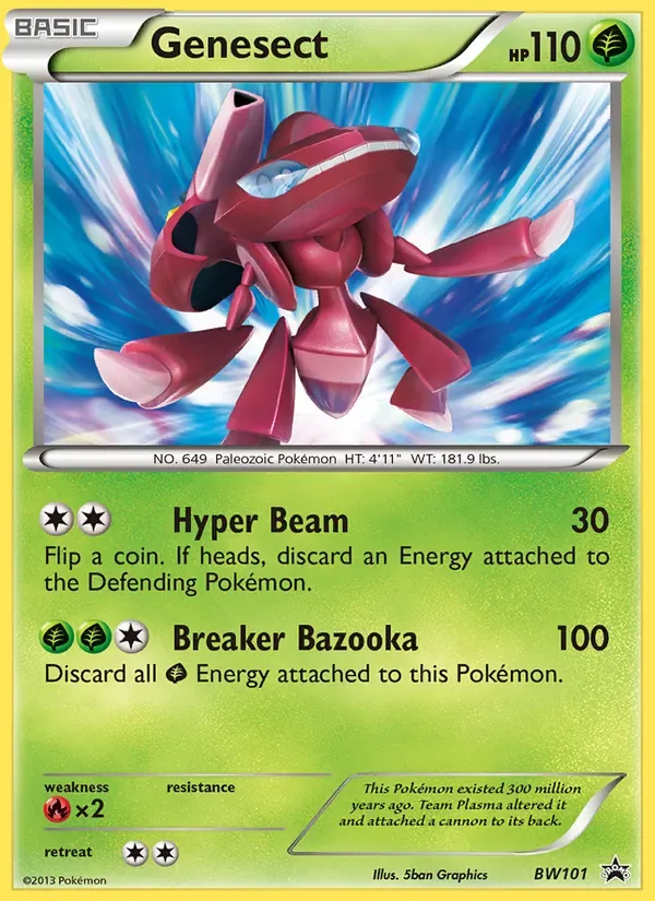 Genesect, BW Black Star Promos