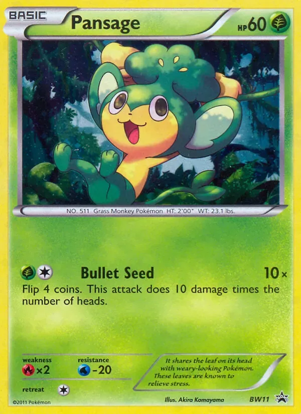 Pansage, BW Black Star Promos
