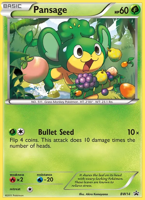 Pansage, BW Black Star Promos