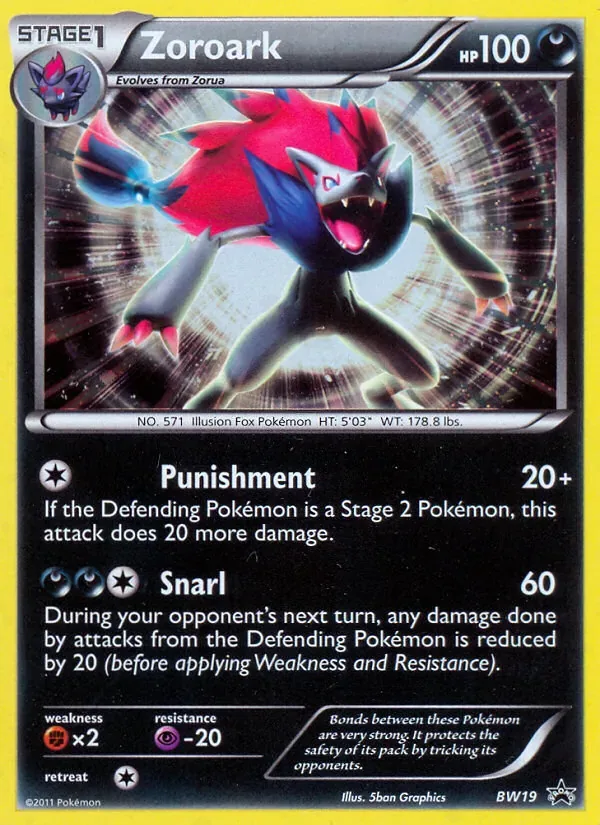 Zoroark, BW Black Star Promos