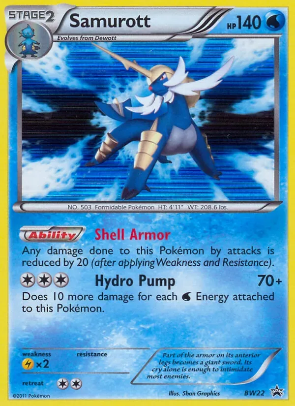 Samurott, BW Black Star Promos
