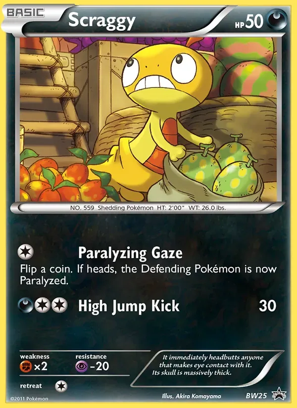 Scraggy, BW Black Star Promos