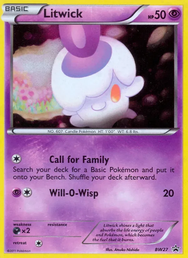 Litwick, BW Black Star Promos