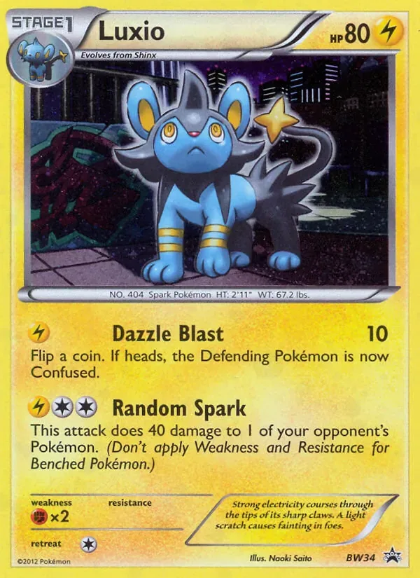 Luxio, BW Black Star Promos