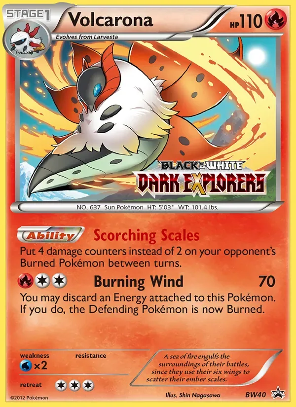 Volcarona, BW Black Star Promos