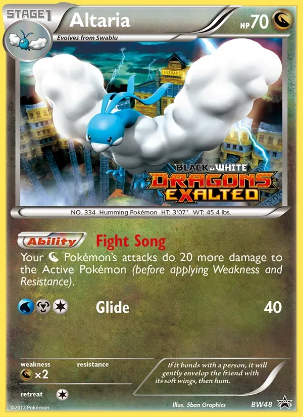 Altaria, BW Black Star Promos