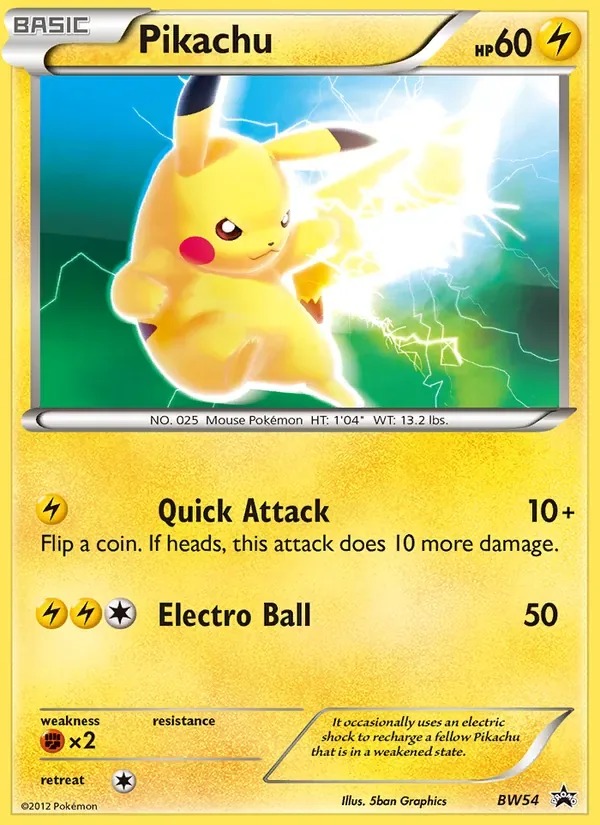 Pikachu, BW Black Star Promos