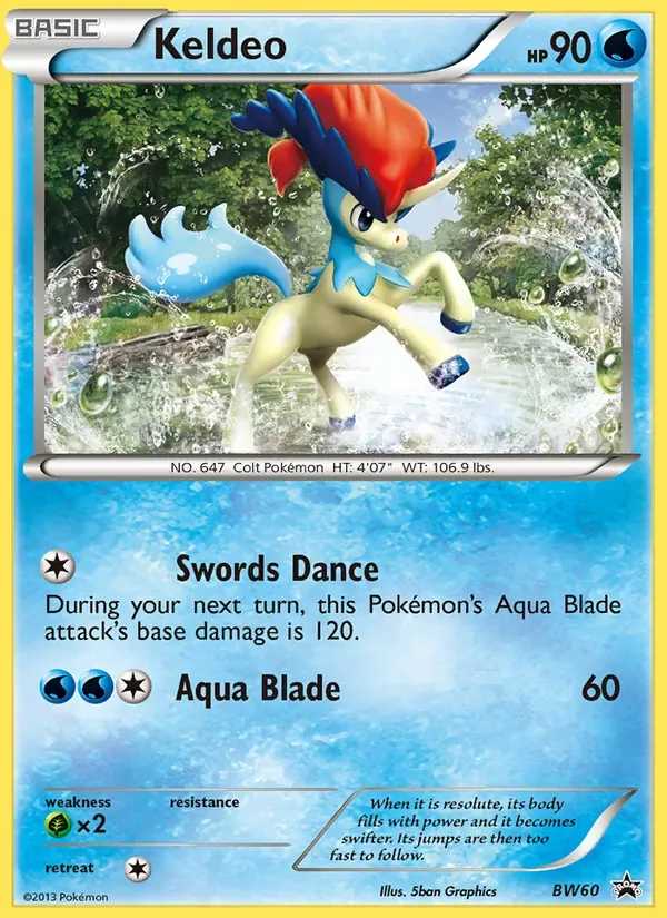 Keldeo, BW Black Star Promos