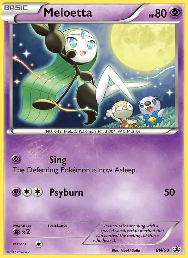 Meloetta, BW Black Star Promos